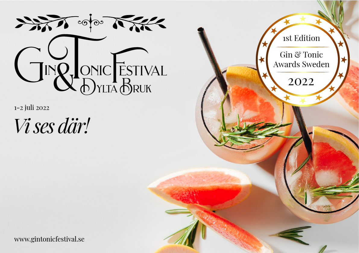 Rabatterat inträde på Gin & Tonicfestivalen i Dylta Bruk 1-2 juli 2022